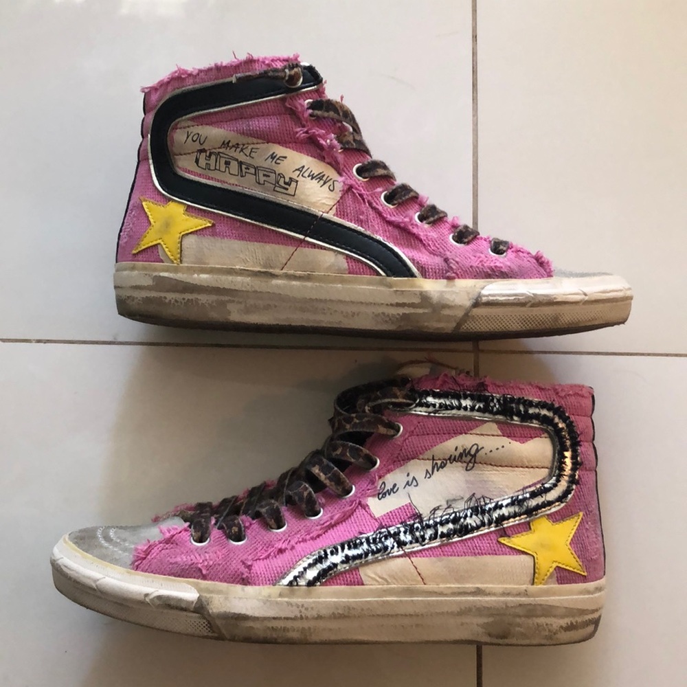 Golden Goose side woman’s size 38 mid top. “You always make me happy”